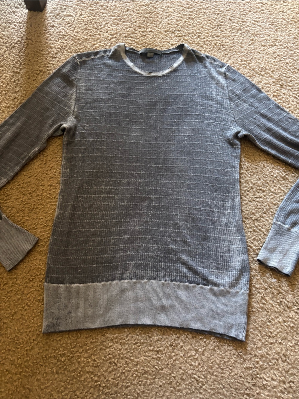 John Varvatos Silk Cashmere Long Sleeve Size Medium